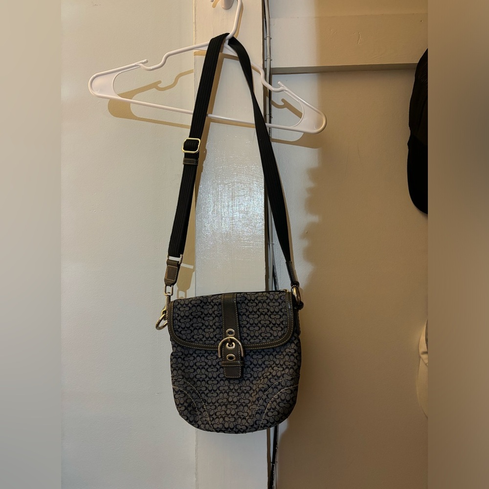 Navy Blue Coach Purse